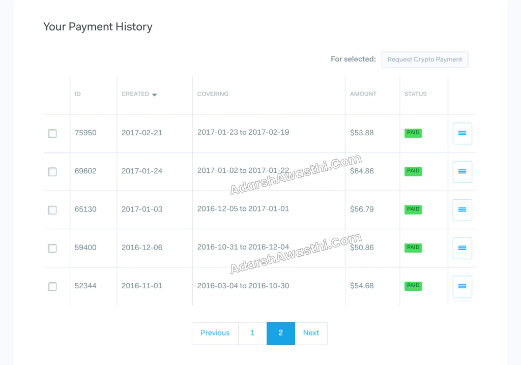 Earning Report from Affiliate Network 2
